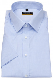 Redmond Kurzarmhemd - Slim Fit - Kentkragen - hellblau