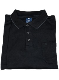 Redmond Poloshirt - Regular Fit - Langarm - Wash and Wear - anthrazit