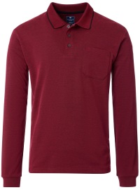 Redmond Poloshirt - Regular Fit - Langarm - Wash And Wear - Red