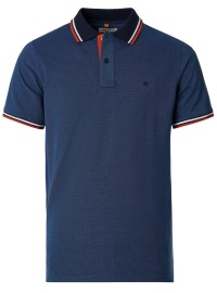 Redmond Poloshirt - Regular Fit - Piqué - Kontrastkragen - blau