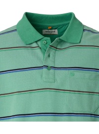 Redmond Poloshirt - Regular Fit - Piqué - Streifen - grün - Thumbnail ID: arimsuot56