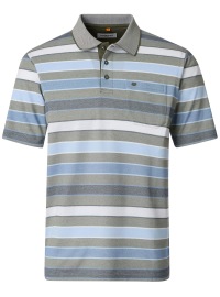 Redmond Poloshirt - Regular Fit - Streifen - grün