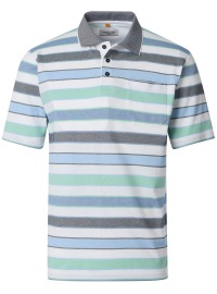 Redmond Poloshirt - Regular Fit - Streifen - grün