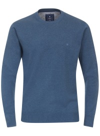 Redmond Pullover - Rundhals-Ausschnitt - blau