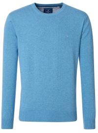 Redmond Pullover - Rundhals-Ausschnitt - hellblau