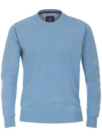 Redmond Pullover - Rundhals-Ausschnitt - hellblau