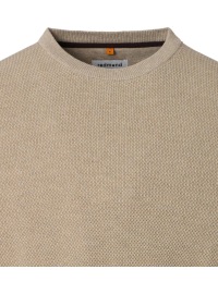 Redmond Sweater - Crew Neck - Textured - beige - Thumbnail ID: arim351o7f