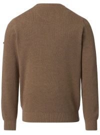 Redmond Pullover - Rundhals-Ausschnitt - Struktur - braun - Thumbnail ID: arim11a9ou