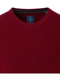 Redmond Pullover - Rundhals-Ausschnitt - Struktur - rot - Thumbnail ID: arimhu46sa