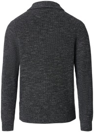 Redmond Pullover - Troyerkragen mit Reissverschluss - Struktur - grau - Thumbnail ID: arim2m1ahs