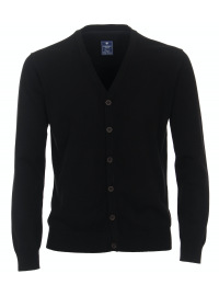 Redmond Strickjacke / Cardigan - Knöpfe - schwarz