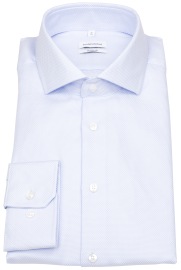 Seidensticker Hemd - Regular Fit - Haifischkragen - Struktur - hellblau