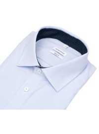 Seidensticker Chemise - Regular Fit - col Kent - fines rayures - bleu clair / blanc - Thumbnail ID: arimbq2q9n