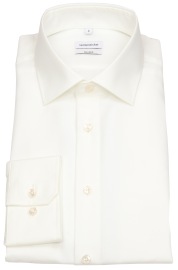 Seidensticker Shirt - Blacke Rose - Kent Collar - Light Beige - w/o OP
