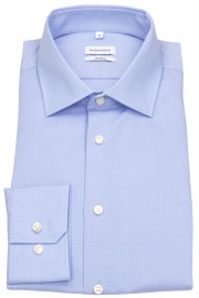 Seidensticker Shirt - Shaped Fit - Kent Collar - Light Blue -  Extra Langer 70cm Sleeve