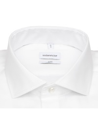 Seidensticker Chemise - Slim Fit - col requin - structure Oxford - blanc - Thumbnail ID: arimu5n1ww