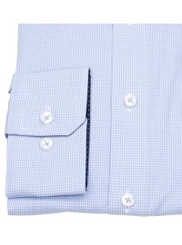 Seidensticker Chemise - Slim Fit - col Kent - à carreaux fins - bleu clair / blanc - Thumbnail ID: arimb57mt2