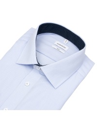 Seidensticker Hemd - Slim Fit - Kentkragen - feine Streifen - hellblau / weiß - Thumbnail ID: arim1aq1ho