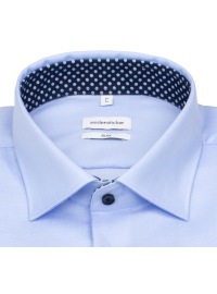 Seidensticker Chemise - Slim Fit - col Kent - boutons contrastés - bleu clair - Thumbnail ID: arimt6awmh