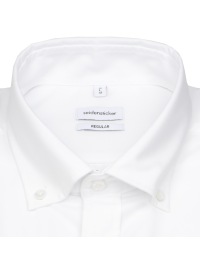 Seidensticker Short-sleeved shirt - Regular Fit - Button-down collar - white - Thumbnail ID: arim5d1tbd