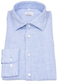 Seidensticker Leinenhemd - Regular Fit - hellblau