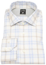 van Laack Flanellhemd - Tailor Fit - Meisterwerk - kariert - mehrfarbig