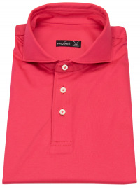 van Laack Poloshirt - Regular Fit - Cutaway Collar - Red