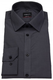 Venti Shirt - Body Fit - Kent Collar - Anthracite - w/o OP