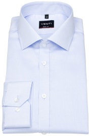 Venti Hemd - Body Fit - Kentkragen - Twill - hellblau