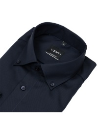 Venti Hemd - Comfort Fit - Button Down Kragen - Oxford Struktur - dunkelblau - Thumbnail ID: arim45o7ds