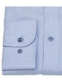 Venti Hemd - Comfort Fit - Print - Kontrastknöpfe - dunkelblau / hellblau - Thumbnail ID: arim4st7d4