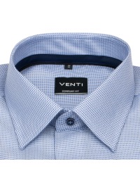 Venti Hemd - Comfort Fit - Print - Kontrastknöpfe - dunkelblau / hellblau - Thumbnail ID: arimcb78hn