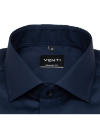 Venti Hemd - Comfort Fit - Twill - dunkelblau - extra langer 72cm Arm - Thumbnail ID: arimnh2s17