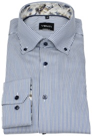 Venti Hemd - Modern Fit - Button Down Kragen - Streifen - blau - Thumbnail ID: arim3u7ob2