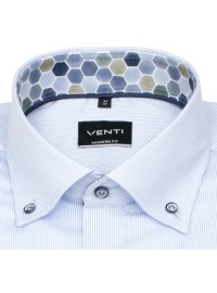 Venti Hemd - Modern Fit - Button Down Kragen - Streifen - hellblau - Thumbnail ID: arimdunttc