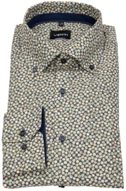 Venti Shirt - Modern Fit - Button Down - Print - Multicolored - w/o OP