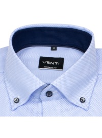 Venti Hemd - Modern Fit - Button Down - Struktur - Kontrastknöpfe - hellblau - Thumbnail ID: arimt55ac2
