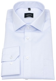 Venti Hemd - Modern Fit - Kentkragen - Twill - hellblau
