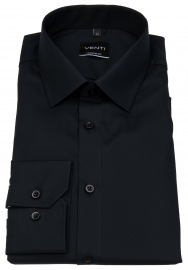 Venti Shirt - Modern Fit - Black - Extra Long Sleeve 69cm