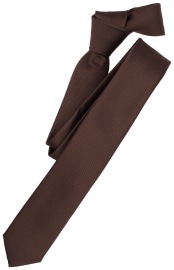 Venti Krawatte - Slim - schmale Breite - mit Seide - braun