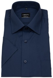 Venti Kurzarmhemd - Comfort Fit - Kentkragen - dunkelblau