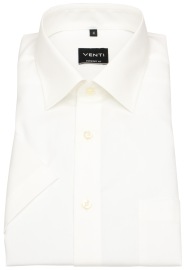 Venti Kurzarmhemd - Comfort Fit - Kentkragen - hellbeige