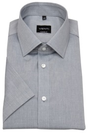Venti Short Sleeve Shirt - Modern Fit - Grey - w/o OP