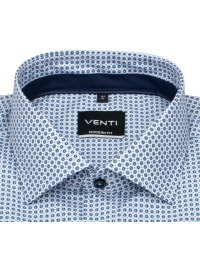 Venti Kurzarmhemd - Modern Fit - Kontrastknöpfe - hellblau / dunkelblau - Thumbnail ID: arim67m993
