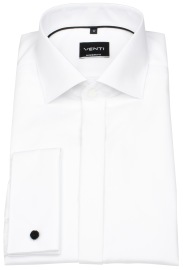 Venti Smokinghemd - Modern Fit - verdeckte Leiste - UMA - weiß - ohne OVP