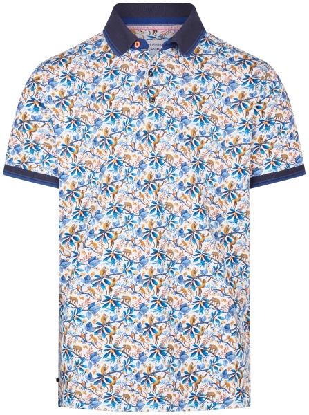 A Fish Named Fred Poloshirt - Modern Fit - Monkey - mehrfarbig