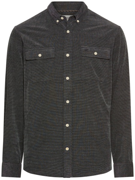Camel Active Hemd - Regular Fit - Button Down Kragen - zwei aufgesetzte Taschen - anthrazit - 409141 6S41 88 