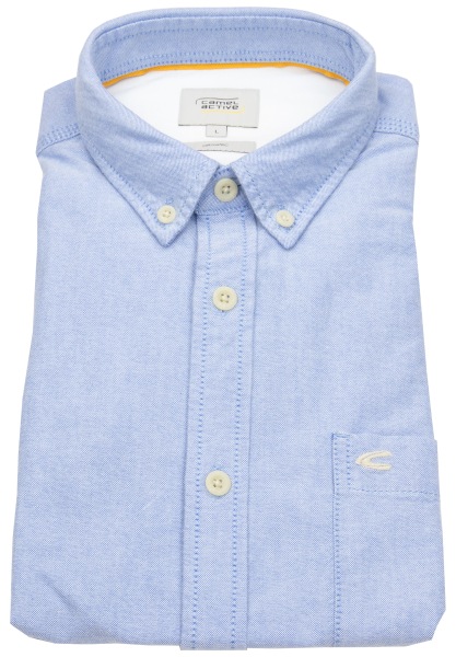 Camel Active Hemd - Regular Fit - Button Down - Oxford - Bio Baumwolle - hellblau - ohne OVP - 409101-9S02-45 