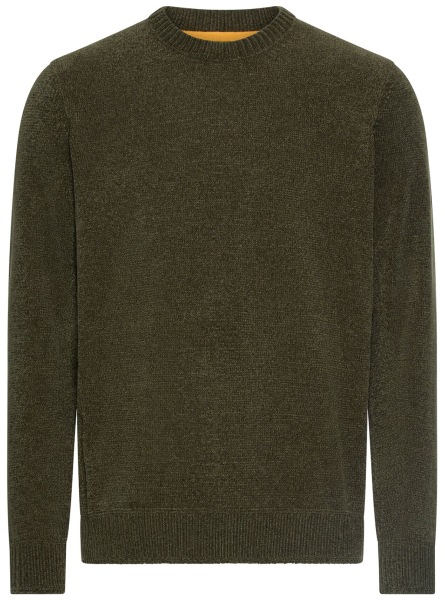 Camel Active Pull-over - Regular Fit - Col rond - vert olive