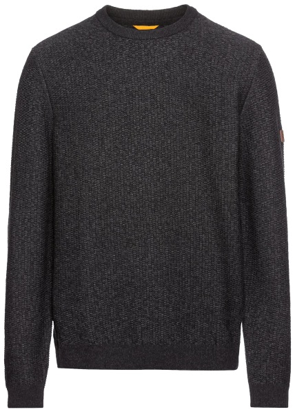 Camel Active Pullover - Regular Fit - Rundhals-Ausschnitt - Strick - anthrazit - ohne OVP